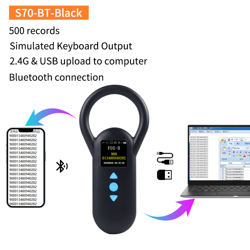 S70 Noir (USB, BT, 2,4G)