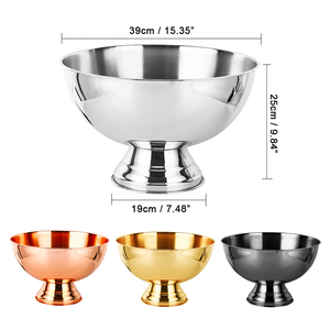 Cubo de Champán Grande de 15L en Color Personalizado, Enfriador de Vino de Acero Inoxidable 304, Tazón para Hielo, Enfriador de Cerveza, Recipiente para Bebidas para Banquetes y Fiestas - Product Image 2