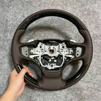 Volant personnalisé en cuir noir piano pour Lexus LS ES LS350 LS500 LS500h XF50 ES200 ES260 ES300h XZ10