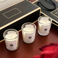 Ensemble de 3 bougies parfumées luxueuses en coffret cadeau avec huile essentielle d'aromathérapie à la poire anglaise pour Thanksgiving