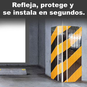 Parete piatta autoadesiva cordoli di parcheggio protettore angolo e colonna strisce di sicurezza protettore colonna - Product Image 2