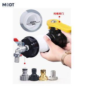 Ensemble de robinets pour IBC <span class=keywords><strong>1000L</strong></span>, adaptateur pour réservoir d'eau IBC, raccords pour baril de 1 tonne, <span class=keywords><strong>robinet</strong></span> en plastique lisse, connecteur de remplacement pour tuyau d'arrosage de jardin - Product Image 4