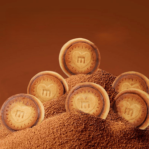 คุกกี้แซนวิชรสถั่วลิสง บิสกิตเนยหวาน รูปทรงกลม รับผลิตตามสั่ง ขายส่ง - Product Image 6