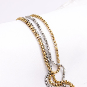 Stainless <b>Steel</b> <b>Ball</b> Pendant Necklace 12mm Geometric Design Everyday Wear Silver Gold Color Option - Product Image 5