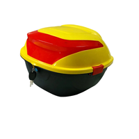 Boîte à bagages universelle pour moto 60L en plastique PP, coffre de rangement arrière robuste avec capacité de charge accrue