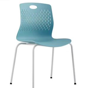 Multiple Colors Available <b>Stackable</b> Modern PP <b>Dining</b> <b>Chair</b> Metal Legs Home Furniture for Hotel Cafe Restaurant Office School - Product Image 3