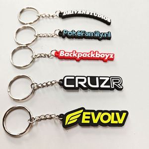 Hot Popular Customized Promotional Anime PVC Keychains UV Printed Gifts Wholesale Rubber Material - Product Image 2