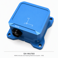 Système de référence d'attitude et de direction (AHRS) MEMS à faible coût, précision de 0,1° en inclinaison et de 0,5° en orientation, RS-232, RS-422, CAN, pour UAV, robots et applications marines
