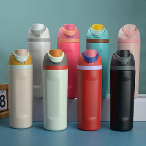 ขวดน้ำเก็บความร้อน16ออนซ์24ออนซ์32ออนซ์กระติกน้ำเก็บความร้อนสำหรับเดินทางขวดน้ำสแตนเลสพร้อมฝาหลอดโลโก้ออกแบบได้ตามต้องการ - Product Image 6