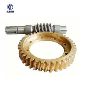 Brass worm shaft and worm gear set for 12v 350w dc worm gear motor