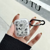 Casing TPU Transparan Desain Logo Sepak Bola untuk Airpod Pro 2, Aksesoris Earphone, Pelindung Benturan untuk Casing Airpods 4