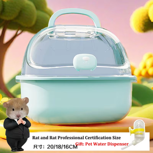 <span class=keywords><strong>Cage</strong></span> en plastique durable <span class=keywords><strong>pour</strong></span> <span class=keywords><strong>hamster</strong></span> avec fermeture à bouton, super grande <span class=keywords><strong>cage</strong></span> en acrylique transparente <span class=keywords><strong>pour</strong></span> petits animaux de compagnie. - Product Image 6