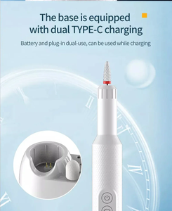 Portable Professional Cordless 35000 RPM Electric <b>Nail</b> Drill Machine Manicure Pedicure Kit with Plastic <b>Nail</b> File - Product Image 2