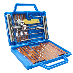 Kit de réparation de pneus d'urgence robuste OEM 28 pièces pour voiture, camion, SUV, VR - Ensemble de patchs et de bouchons pour crevaison sans chambre à air - Product Image 1