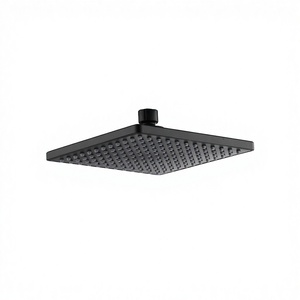 12'' High Pressure <strong>Shower</strong> Head, Stainless Steel Bath <strong>Shower</strong> Ultra Thin Matte Black Bathroom Round Rainfall <strong>Shower</strong> Head - Product Image 5