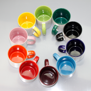 Mug à boisson populaire en porcelaine bicolore 11oz, réutilisable et portable, pour le thé, la consommation quotidienne à la maison et la sublimation DIY - Product Image 6