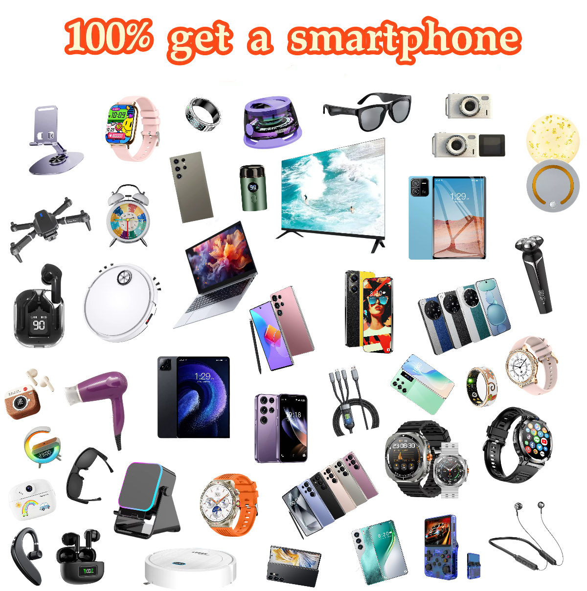 3-5 Pezzi 100% Ottieni Smartphone Colore Multi