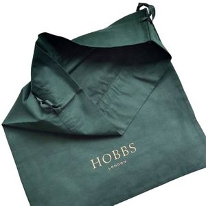 Bolsa de Almacenamiento de Algodón Ecológica Personalizada con Cordón, Color Verde Oscuro, para Guardar Zapatos, a Prueba de Polvo - Product Image 5