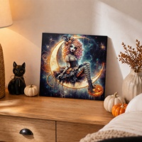Peinture Diamantée Artisanale DIY : Décoration Murale Maison Salle Halloween Sorcière Perle Diamant – Fournisseur Direct Usine
