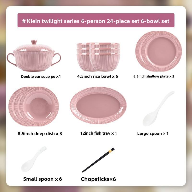 Comida de 6 personas con 26 juegos de ollas de sopa