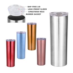 <span class=keywords><strong>Gobelet</strong></span> Offre Spéciale droit à sublimation de 20 oz, tasse de voyage isolée sous vide à double paroi en acier inoxydable avec couvercle coulissant - Product Image 3