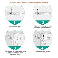 Rapide Anti-Collision Pratique Adhésif Tiroir Loquet Bébé Serrure Enfant Sécurité Armoire Tiroir Porte En Plastique Pratique Spot