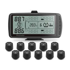 203PSI Truck TPMS Solar Tire Pressure Monitoring System Wireless Supports Up To 110 Tire