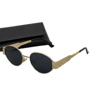 Lunettes de soleil ovales unisexes haut de gamme <span class=keywords><strong>Arc</strong></span> de Triomphe, style européen et américain, protection UV400, monture intégrale en métal, pour activités de plein air - Product Image 5