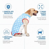 Combinaison de guérison pour chien en coton respirant à carreaux, plusieurs tailles, prévient les griffures et les infections, post-opératoire, période de sevrage, combinaison pour animaux de compagnie