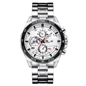 Montre de luxe pour homme, style business, quartz, sport, étanche, chronographe, bracelet en acier inoxydable, calendrier lumineux - Product Image 5