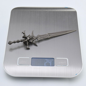 Réplica de Espada de Metal de 14 cm de Frostmourne de <span class=keywords><strong>Warcraft</strong></span>, Modelo de Arma del Rey Lich, Objeto Coleccionable, 24 g - Product Image 6