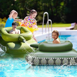Piscine gonflable avec fonction de pulvérisation d'eau verte de 1,8 m pour enfants et adultes - Product Image 1