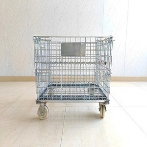Kho hậu cần <span class=keywords><strong>Stackable</strong></span> dây lưới Pallet dây lưới Container vận chuyển hộp giỏ container cho ánh sáng tải - Product Image 2