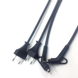 Evershine Copper2 Pin EU <span class=keywords><strong>Plug</strong></span> PC Laptop <span class=keywords><strong>Computer</strong></span> <span class=keywords><strong>Monitor</strong></span> Cable de alimentación de CA Cable para secador de pelo Cable de alimentación - Product Image 1