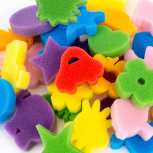 Cute Animal-Shaped Soft High Foam Bath Sponge Colorful High Density Scrubber for Household Cleaning Kitchen & Bath - Product Image 1