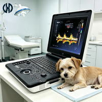 Ecógrafo Doppler Color Portátil Veterinario, Máquina de Ultrasonido Veterinario para Control de Gestación Animal y Vascular en Hospitales de Mascotas