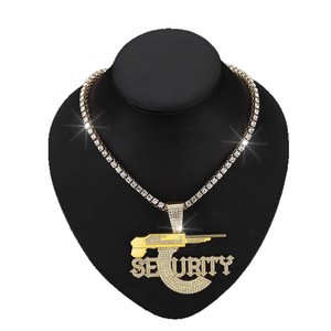 New Cross-Border <strong>Supply</strong> From Europe And <strong>America</strong>: Sniper Rifle Seurity Letter Pendant, A Niche Unique Twist Chain <strong>Jewelry</strong> - Product Image 4