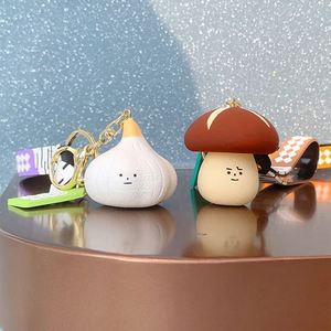 Porte-clés en peluche mignon en forme de légumes, design de dessin animé, piment, ail, oignon vert, cadeau pour enfants - Product Image 4