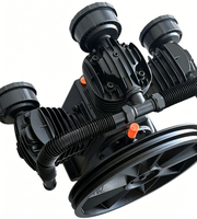 Tête de pompe de compresseur d'air haute efficacité à coque en fer W-3090, 3 cylindres, 5,5 kW/7,5 CV