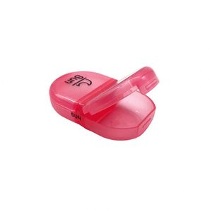 กล่องยาพลาสติกคุณภาพสูงสีชมพูสำหรับใส่ยาประจำวันแบบรายสัปดาห์ AM PM - Product Image 2