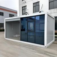 Maison conteneur modulaire préfabriquée isolée moderne, poste de garde de sécurité, poste de gardien, bureau d'usine