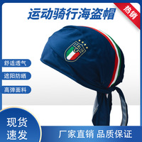 Pañuelo para la Cabeza con Diseño de Pirata para Ciclismo, Absorbente de Sudor, Transpirable, de Poliéster, con Rayas Tricolores Italianas, para Montañismo y Running