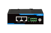 IEEE802.3at 30W PoE Inyector Gigabit Industrial Din Rail Montado Caja de metal 44V-57V Voltaje de entrada