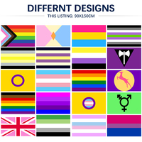 Drapeau de la fierté LGBTQ, série drapeaux de la fierté queer et transgenre, impression recto simple, 3x5 pieds (90x150 cm), nouveau