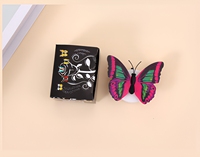 Autocollant mural papillon 3D LED, lumière de nuit colorée, auto-adhésif, décoration de la maison pour chambre d'enfant, chambre à coucher, mariage, fête d'anniversaire
