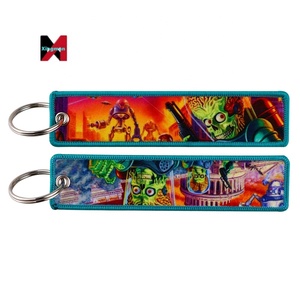 Porte-clés en tissu tissé <span class=keywords><strong>Mars</strong></span> Attacks, accessoire de film, vente en gros - Product Image 4