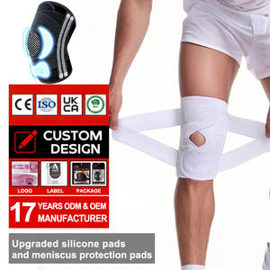 Penahan lutut dengan cincin tempurung lutut yang dapat disesuaikan penyangga kuat untuk cedera meniskus dan olahraga - Product Image 2