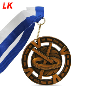 Médaille de tir à l'arc de sport en alliage de zinc plaqué or, fabricant bon marché - Product Image 4