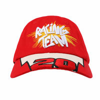 Casquette de baseball personnalisée pour équipe de course, brodée, six panneaux, réglable