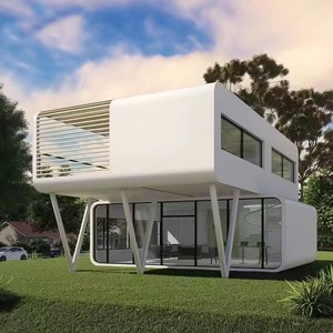 Concepto decorativo elegante Casas prefabricadas Casa de cápsula de manzana Estructura de acero para yates de resort Oficina de almacén impermeable - Product Image 1